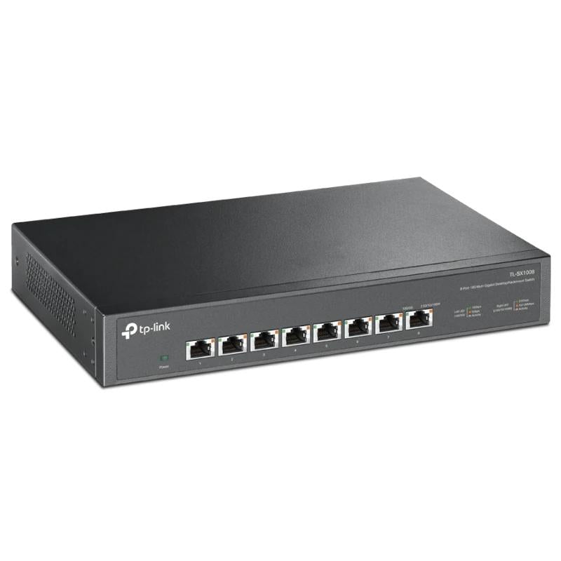 Switch de Rede TP-Link TL-SX1008 8x10G mGb 1U Metal - imagem 3