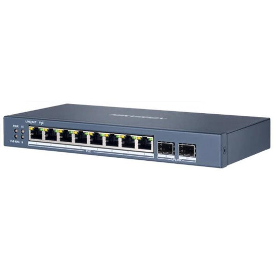 Switch de Rede Hikvision DS-3E1510P-EI/M (B) 8xGb PoE 2xGb