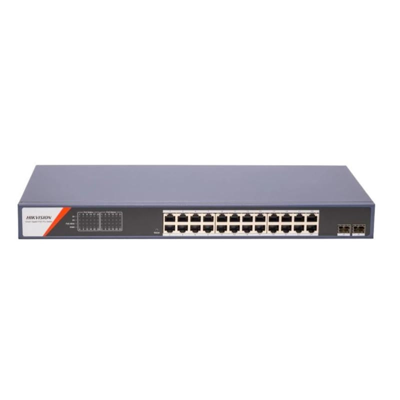 Switch de Rede Hikvision DS-3E1526P-Sim-24P2F 24xG PoE 2xSF