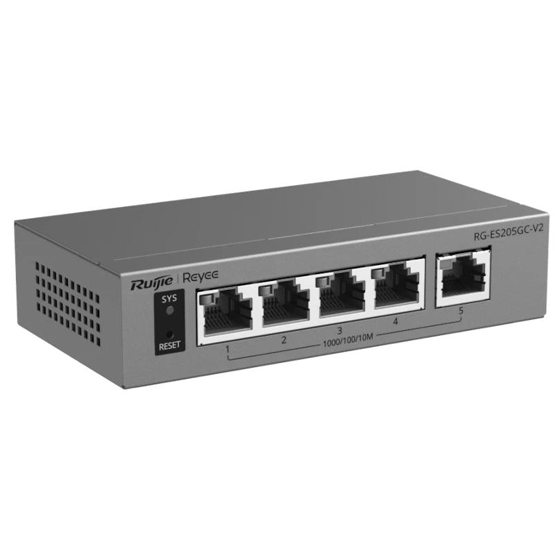 Switch de Rede Reyee RG-ES205GC-V2 Cloud 5P Gigabit Não PoE - imagem 3