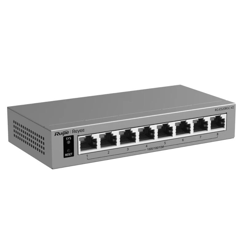 Switch de Rede Reyee RG-ES208GC-V2 Cloud 8P 1G - imagem 2