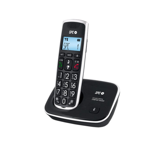 Telefone sem Fios SPC 7608N Telefono DECT CONFORT KAISER Preto