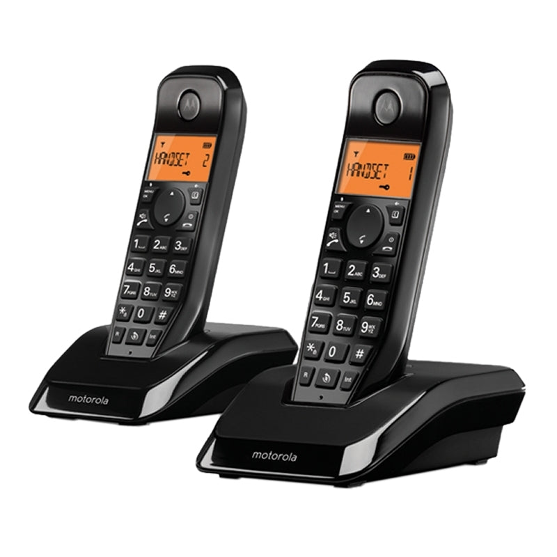 Telefone sem Fios MOTOROLA S1202 Telefono DECT DUO Preto - imagem 2