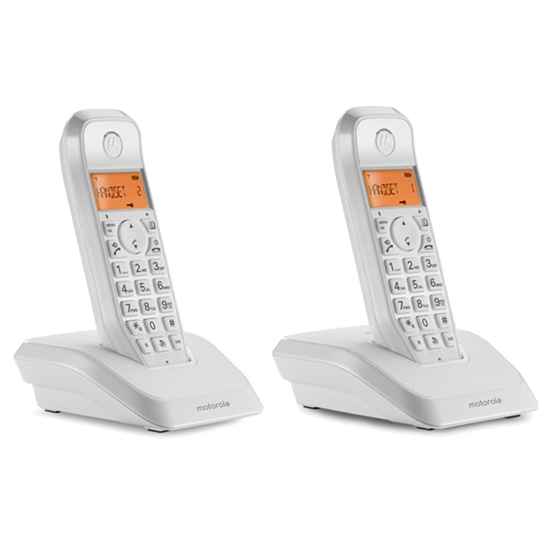 Telefone sem Fios MOTOROLA S1202 Telefono DECT DUO Branco - imagem 2