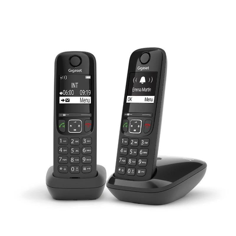 Telefone sem Fios Gigaset AS690 Sem Fios DECT DUO Preto