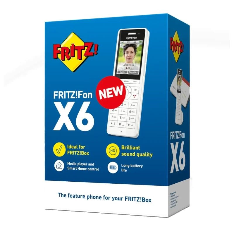 Telefone sem Fios FRITZ!Fon X6 Teléfono Sem Fios Branco 300 m - imagem 2