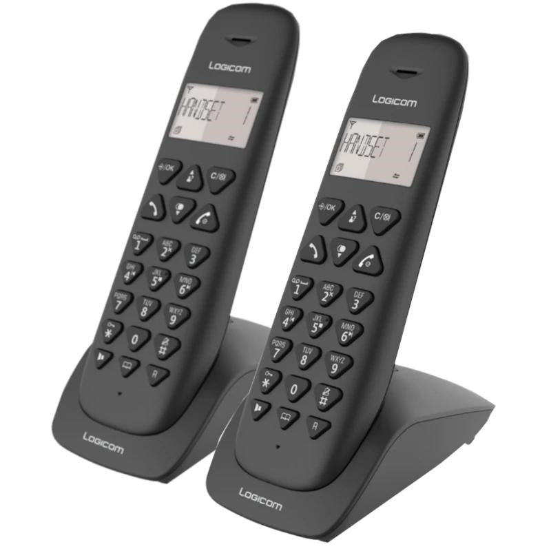 Telefone sem Fios Logicom Telefono DECT Vega 255T Preto Duo