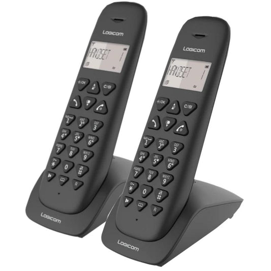 Telefone sem Fios Logicom Telefono DECT Vega 255T Preto Duo