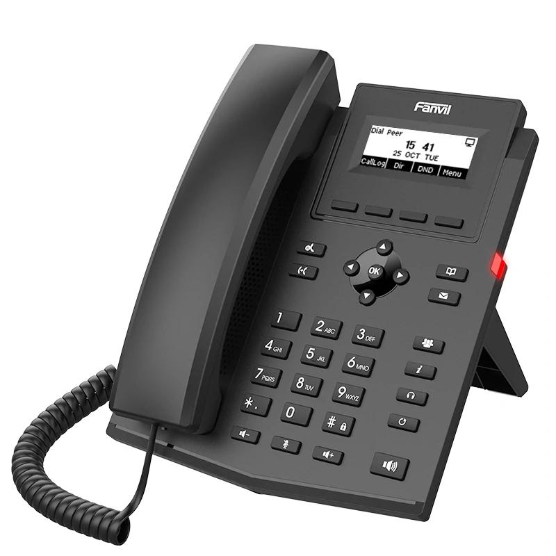Telefone VoIP Fanvil X301P, 2 líneas SIP, com PoE, sem PSU - imagem 3