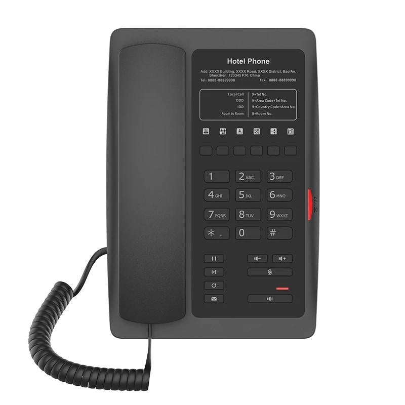 Telefone VoIP Fanvil H3W-B PoE 2 SIP Lines 6 customized keys
