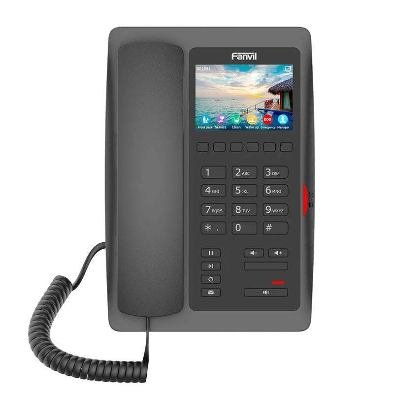 Telefone VoIP Fanvil H5W-B Hotel Teléfono IP, com PoE, WiFi 2.4G