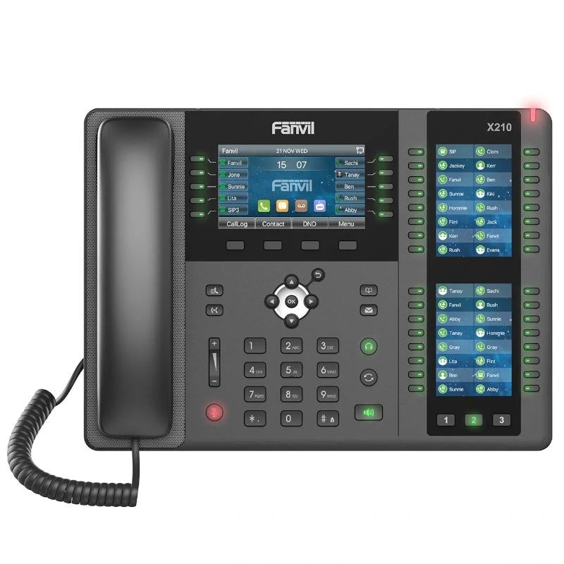 Telefone VoIP Fanvil X210, 20 líneas SIP, 106 teclas DSS