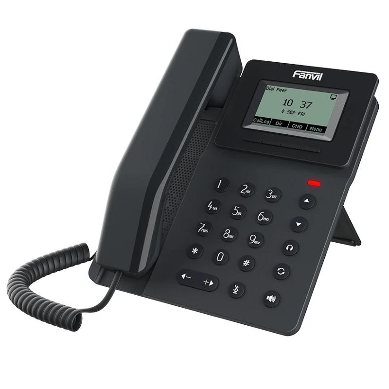 Telefone VoIP Fanvil V50P 2 líneas SIP Ecrã 2.3" PoE 2x10/10 - imagem 2