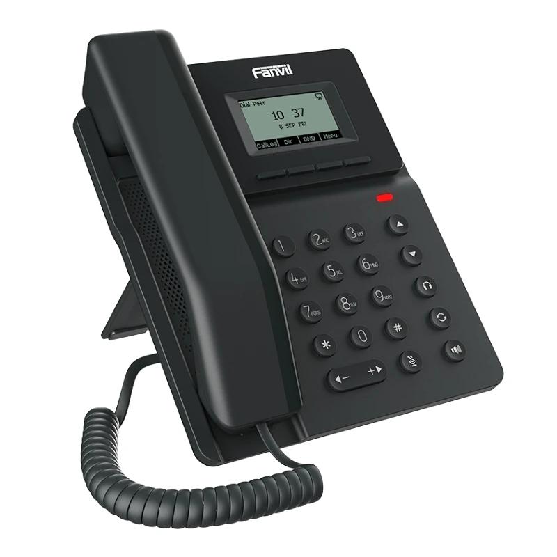 Telefone VoIP Fanvil V50P 2 líneas SIP Ecrã 2.3" PoE 2x10/10 - imagem 3