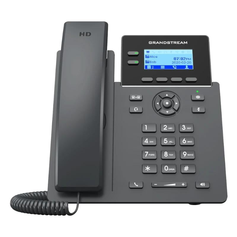 Telefone VoIP GrandStream Telf IP GRP2602G PoE 2xGb ZTP 2 líneas