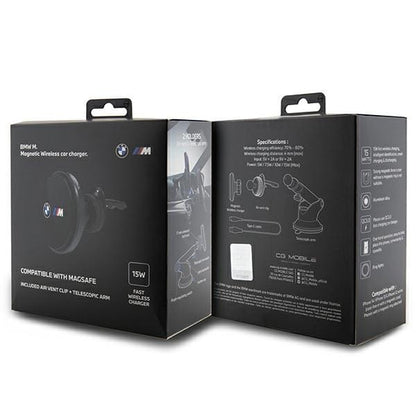 Suporte Magnético BMW Edição M – Fixação em Grelha, Tablier ou Vidro (Preto)