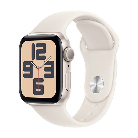 Watch Apple Watch SE2 (2024) GPS 44mm Starlight Aluminium Case with Sport Band M/L - Starlight