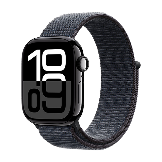Watch Apple Watch Series 10 GPS 42mm Jet Black Aluminium Case with Sport Band M/L - Black