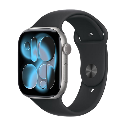 Watch Apple Watch Series 11 (2025) GPS 42mm Space Grey Aluminium Case with Sport Band M/L - Black