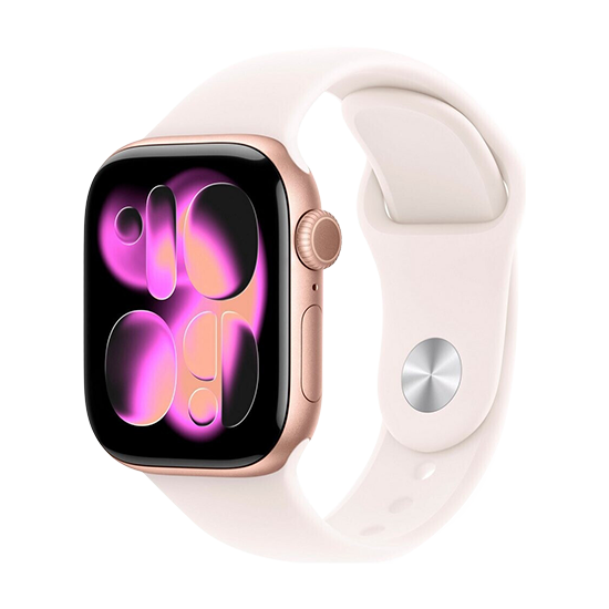 Watch Apple Watch Series 11 (2025) GPS 42mm Rose Gold Aluminium Case with Sport Band S/M - Light Blush