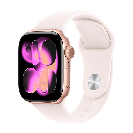 Watch Apple Watch Series 11 (2025) GPS 42mm Rose Gold Aluminium Case with Sport Band S/M - Light Blush