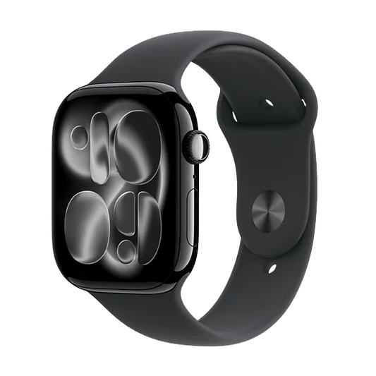 Watch Apple Watch Series 11 (2025) GPS 42mm Jet Black Aluminium Case with Sport Band S/M - Black