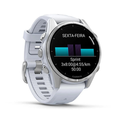 Watch Garmin Fenix 8 GPS 43mm Silicon White Band - White