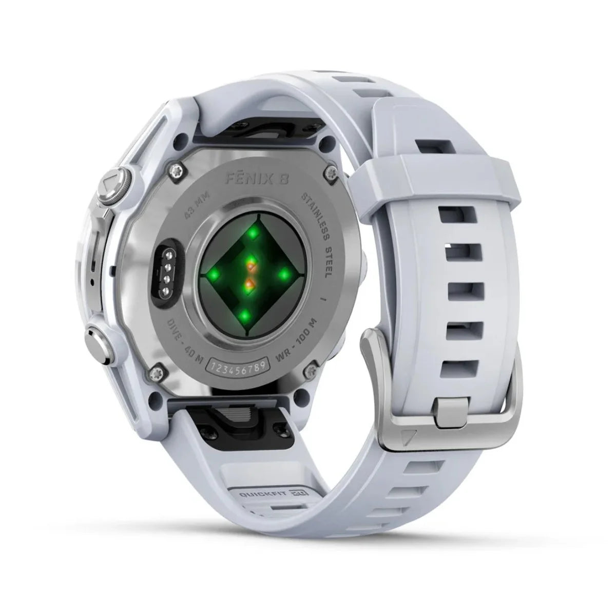 Watch Garmin Fenix 8 GPS 43mm Silicon White Band - White