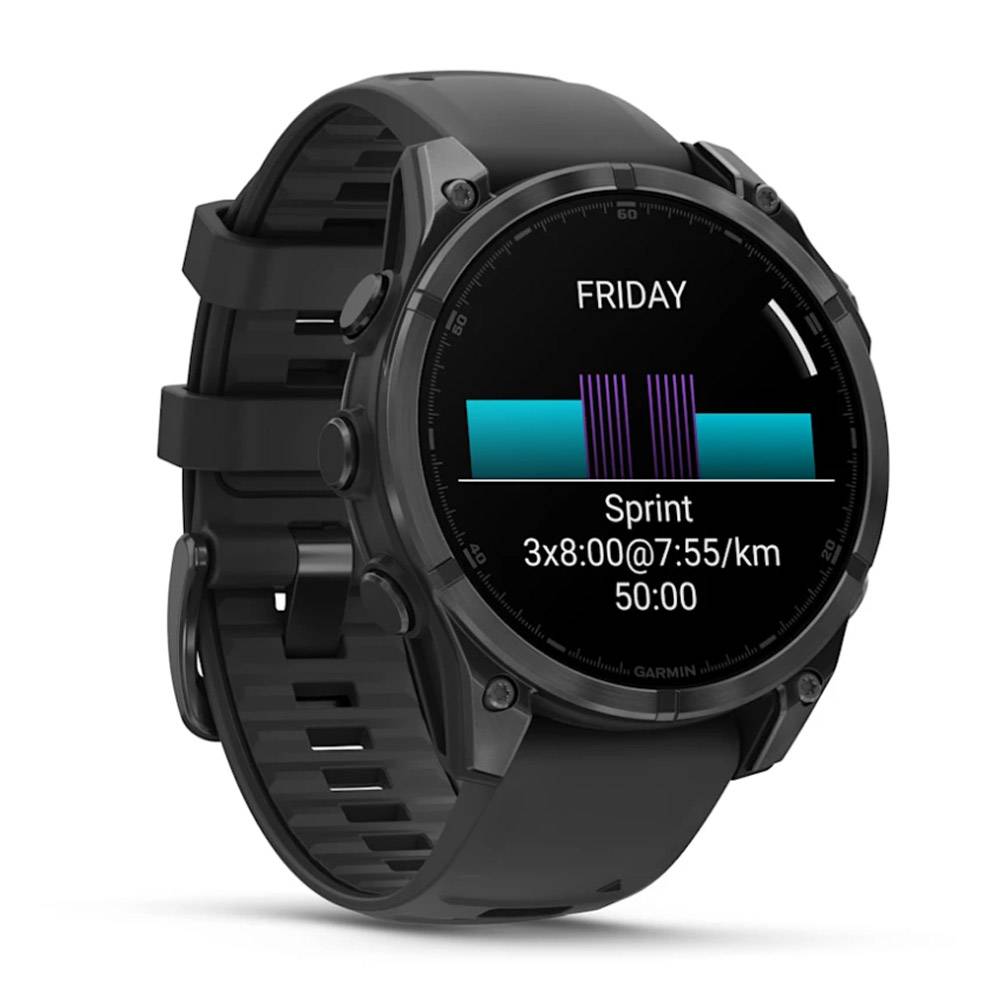 Watch Garmin Fenix 8 GPS 47mm Silicon Black Band - Black