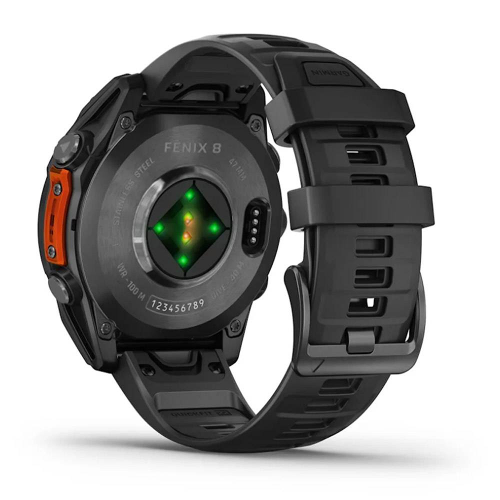 Watch Garmin Fenix 8 GPS 47mm Silicon Black Band - Black