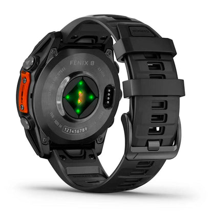 Watch Garmin Fenix 8 GPS 47mm Silicon Black Band - Black