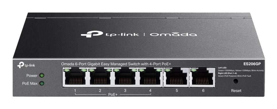 Computador TP-Link ES206GP Switch 4xGb PoE+ 2xGb 65W Desktop