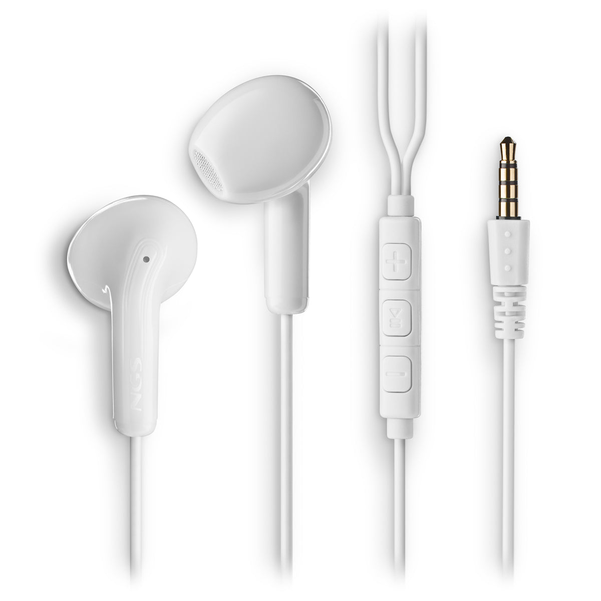 Auscultadores NGS Auricular Branco Estéreo com cable JACK 3.5 mm - imagem 7