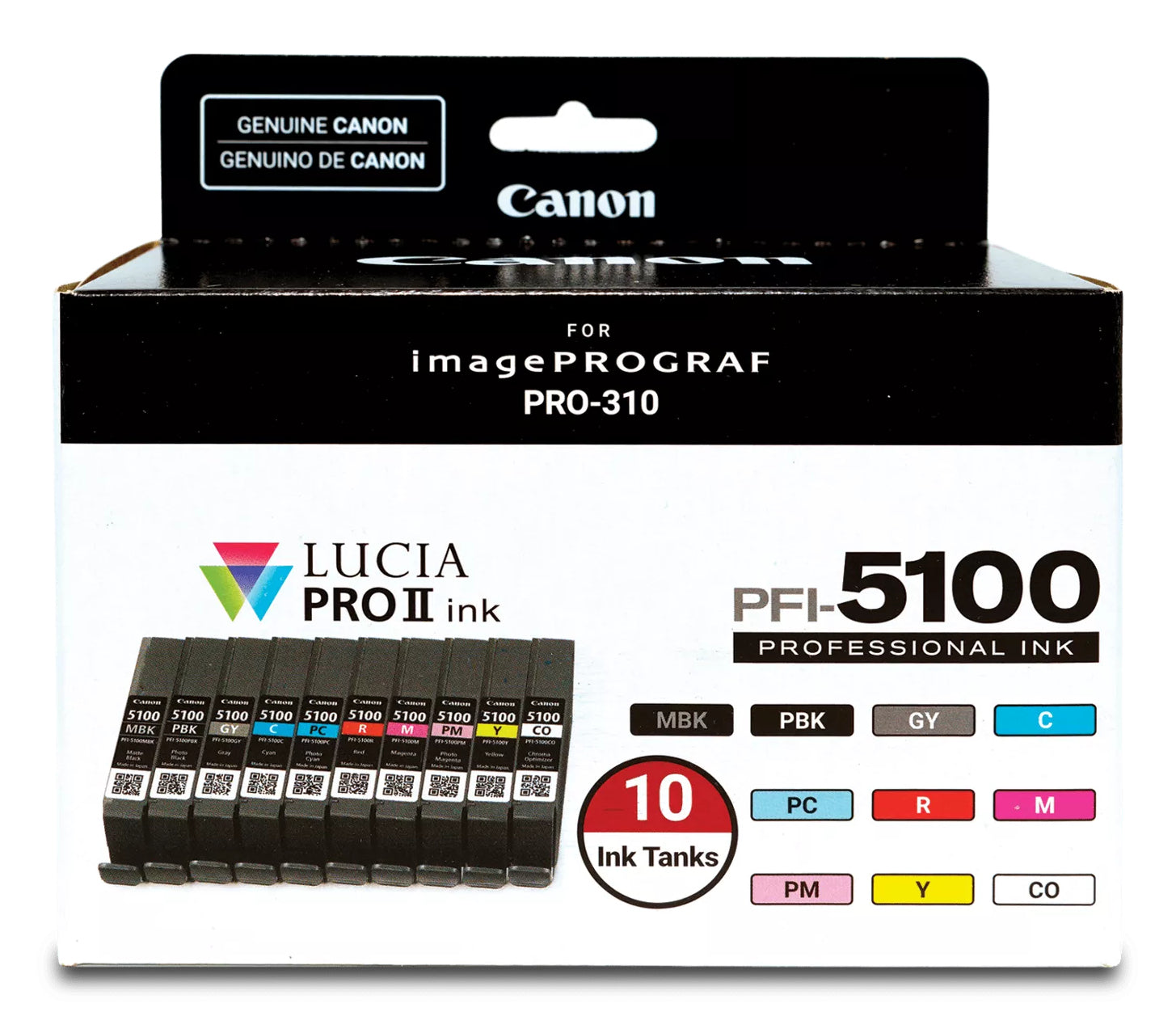 Canon Ink PFI-5100 / 6951C009 Multicoloured 10-Pack