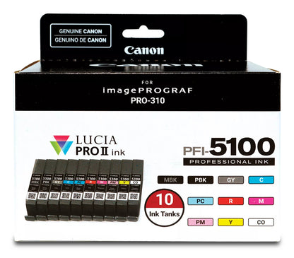 Canon Ink PFI-5100 / 6951C009 Multicoloured 10-Pack