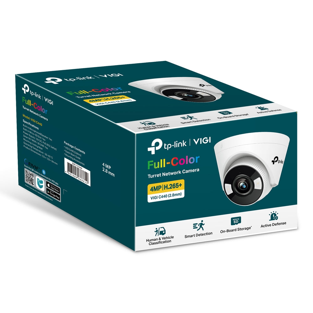 Câmara de Vigilância VIGI Cámara IP Turret C450 5MP Plástico Full-cores - imagem 5