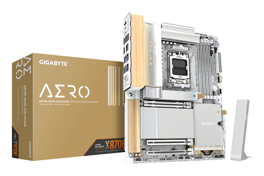 Placa-mãe Gigabyte X870E AERO X3D WOOD - ATX