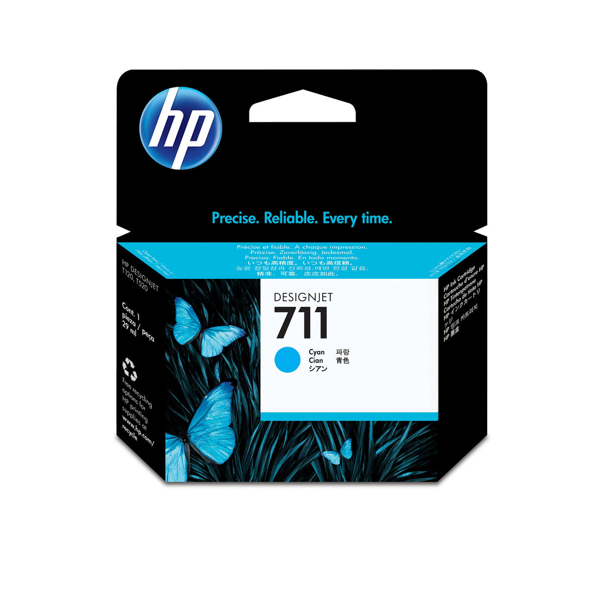 HP Ink 711 / CZ130A Cyan Standard - imagem 3