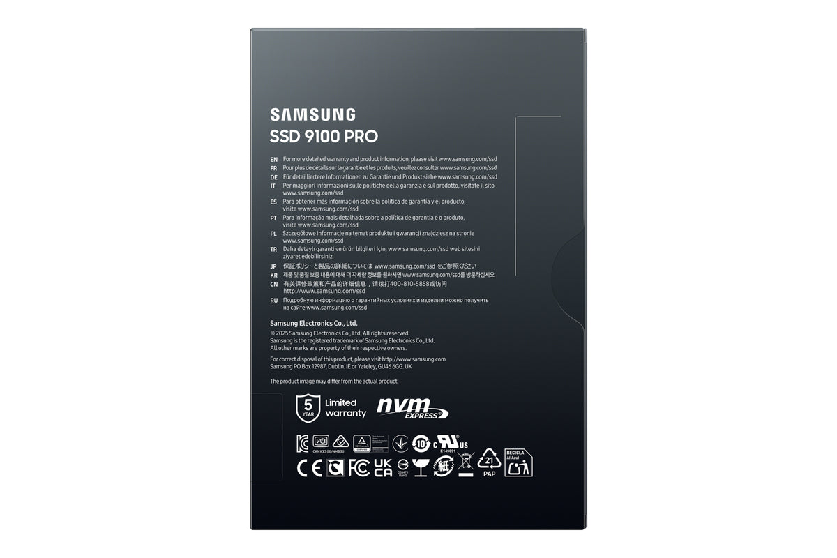 Disco SSD Samsung M.2 9100 PRO PCIe 5.0 4TB / MZ-VAP4T0BW - imagem 230