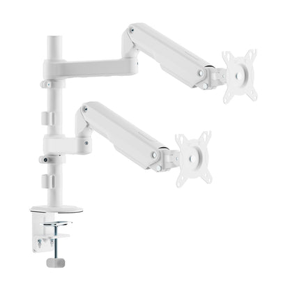 Suporte de mesa com contrapeso para 2 monitores Aisens DT32TSR-441/ giratório/ inclinável/ 9kg