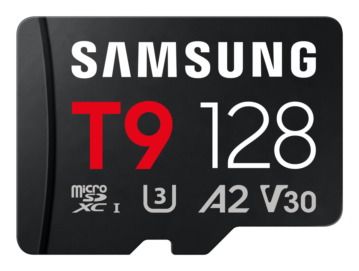 Cartão de Memória Samsung Micro SDXC T9 128GB clase10 U3 V30 A2 c/a