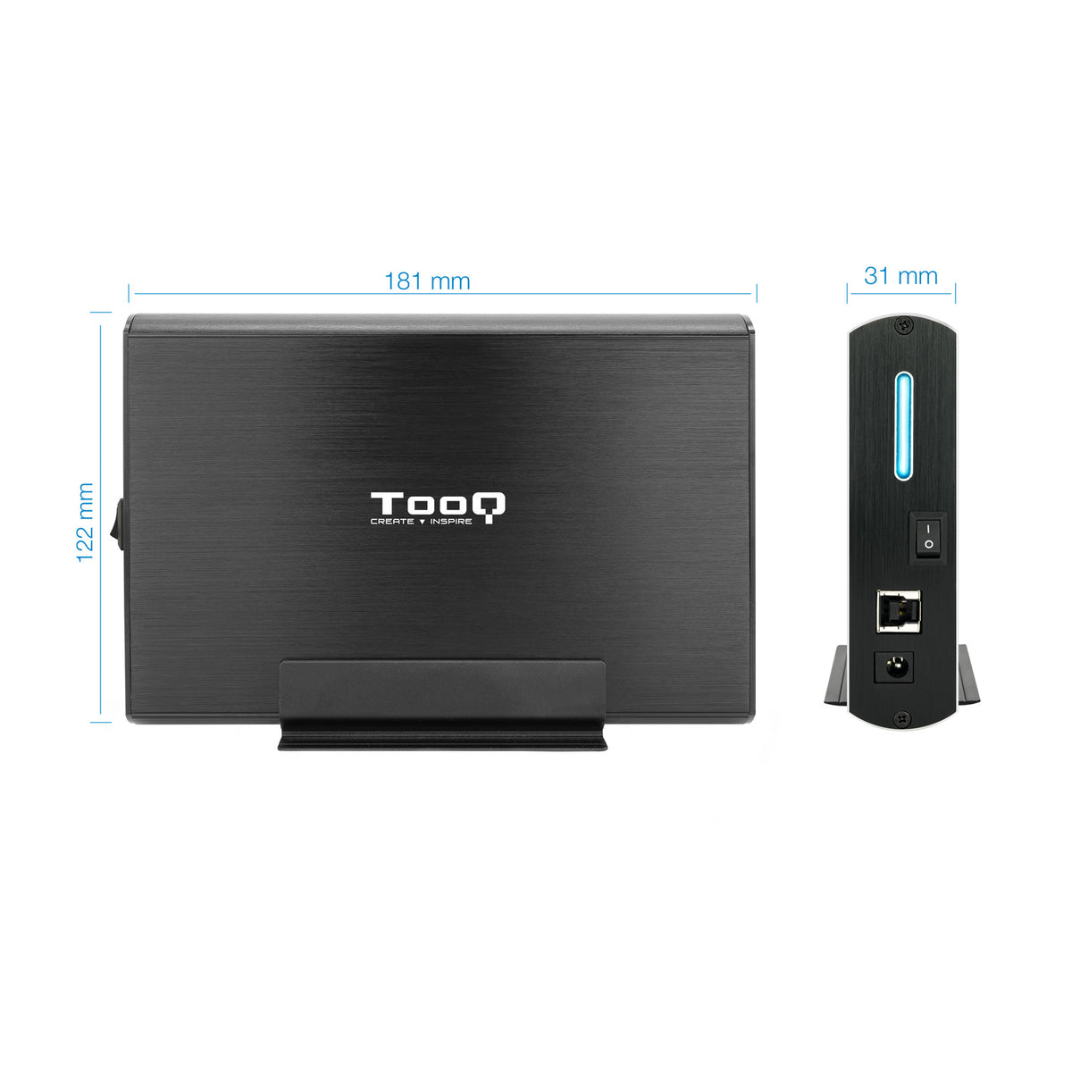 Disco rígido Tooq TQE-3531B Caja HDD 3.5" USB 3.1Gen1 Preto - imagem 9