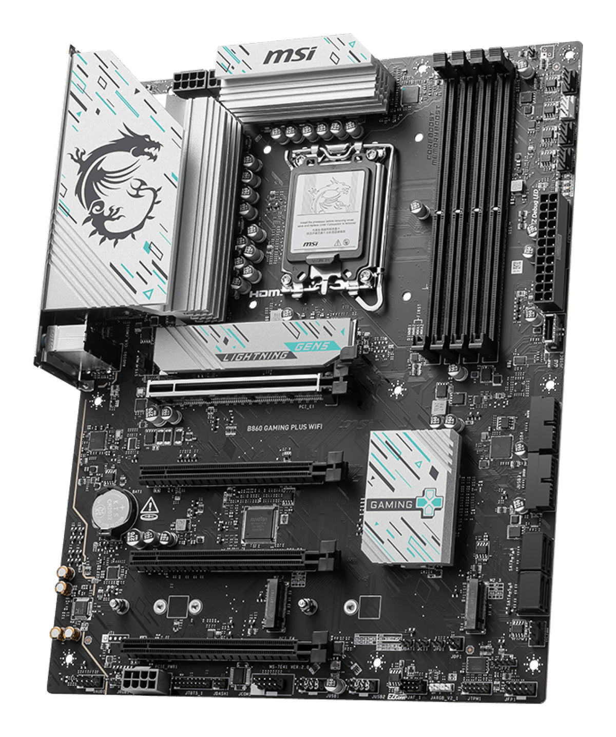 MSI Placa Base B860 de jogos PLUS WIFI ATX DDR5 1851 - imagem 10