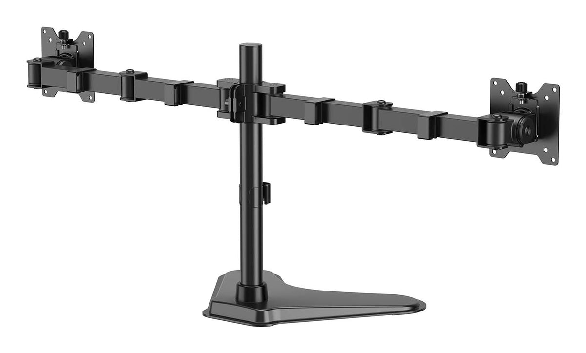 Suporte de secretária para 2 monitores Aisens DT35TSR-361/ Girar/ Inclinar/ Amarrar 20kg