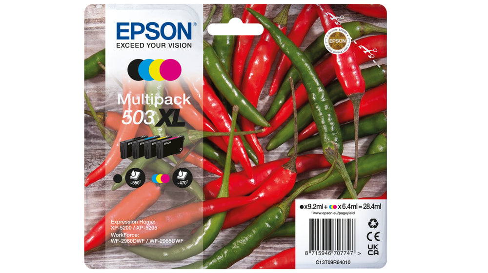Epson Ink 503XL / C13T09R64010 BK,C,M,e XL Multipack - imagem 9