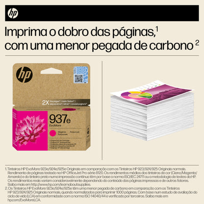 HP Ink 937E / 4S6W7NE Magenta XL - imagem 4