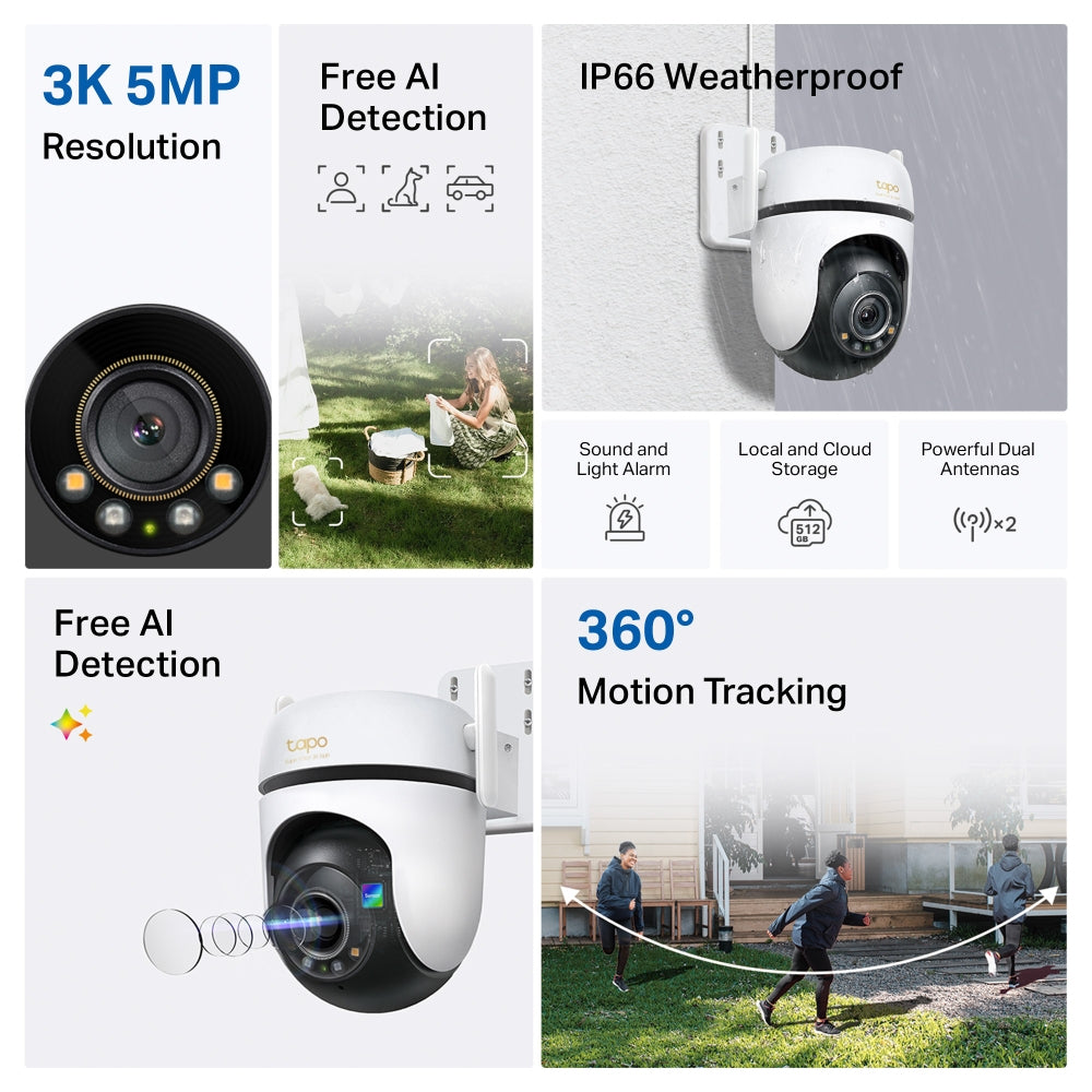 Câmara de Vigilância TP-Link C530WS / TAPO C530WS branco - imagem 5