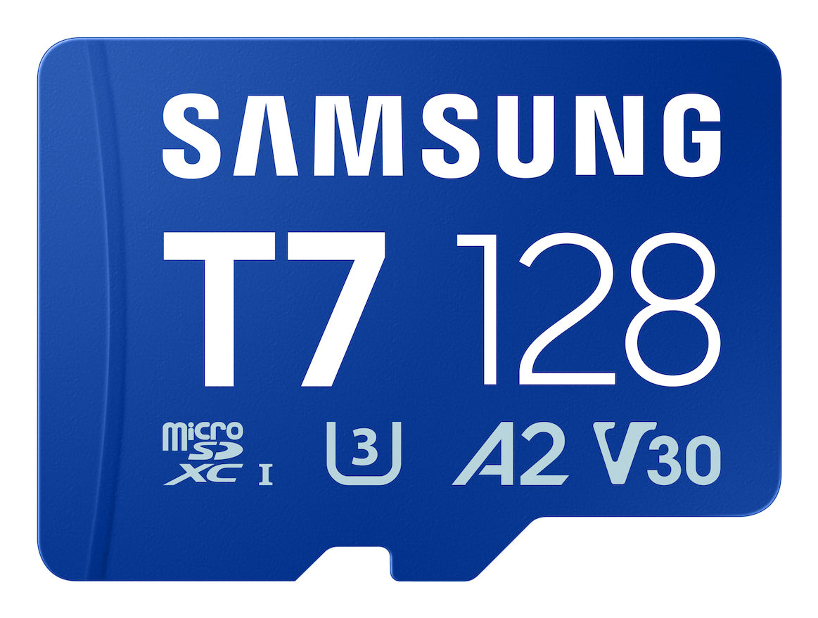Cartão de Memória Samsung Micro SDXC T7 128GB clase10 U3 V30 A2