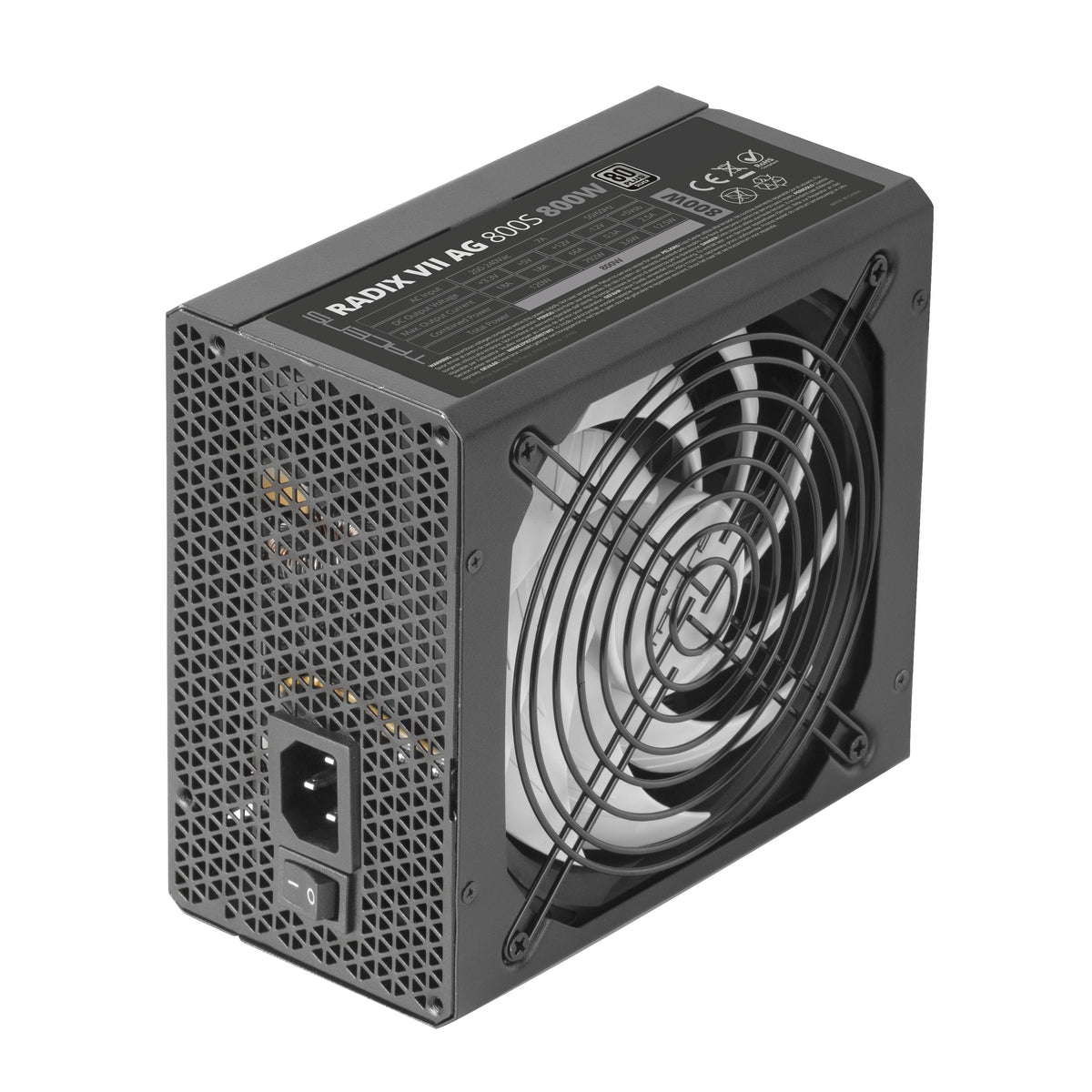 Fonte de Alimentação TACENS Radix VII Fuente 800W 80 plus prateado - imagem 5