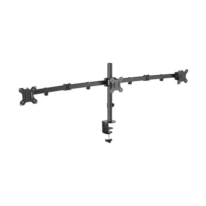 Suporte de mesa para 3 monitores Aisens DT27TSR-061/ Girar/Inclinar/Amarrar 7kg